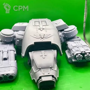 Описание картинки Warhound Titan от 3D Wargaming по цене 12 400руб | Свободный Рынок Миниатюр - СРМ