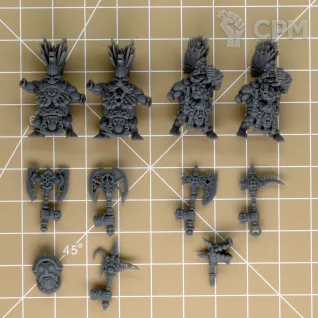 Описание картинки Ardent Dwarves Berserkers (альт.Vulkite Berzerkers от Brother Ork по цене 300руб | Свободный Рынок Миниатюр - СРМ