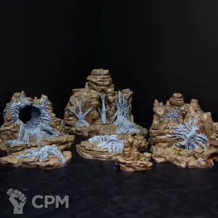 Описание картинки Wicked Webs Terrain Set от Monger по цене 11 950руб | Свободный Рынок Миниатюр - СРМ