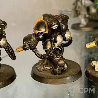 Описание картинки 3x Aggressor Squad (Flamers) от notr3d по цене 2 500руб | Свободный Рынок Миниатюр - СРМ