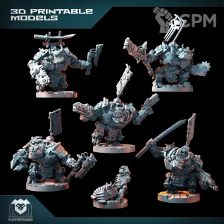 Описание картинки Bushi orcs bots от Бруталити по цене 1 500руб | Свободный Рынок Миниатюр - СРМ