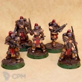 Описание картинки Scortched Earth - Legionary Fireteam от Manufactorum76 по цене 1 000руб | Свободный Рынок Миниатюр - СРМ