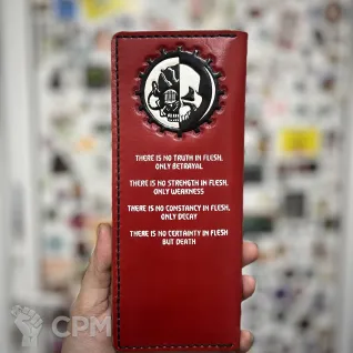 Описание картинки Работа на заказ! Кожаный кошелёк Adeptus Mechanicus Адептус Механикус от Мастерская - 2D20 по цене 16 000руб | Свободный Рынок Миниатюр - СРМ