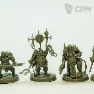 Описание картинки Mercator Sanguis Slaver Entourage от Plants vs Zombies по цене 1 420руб | Свободный Рынок Миниатюр - СРМ