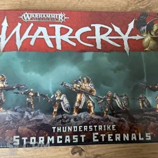 Описание картинки Warcry: Stormcast Eternals Thunderstrike от Mirai по цене 6 000руб | Свободный Рынок Миниатюр - СРМ