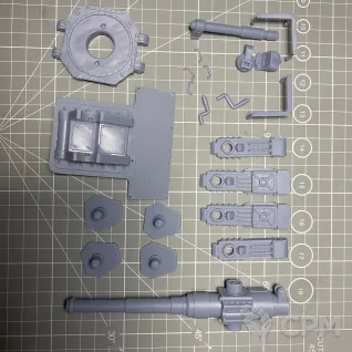 Описание картинки Heavy Artillery Carriage with Earth Shaker Cannon earthshaker Platform от Milestone по цене 1 650руб | Свободный Рынок Миниатюр - СРМ