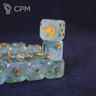 Описание картинки Space wolves dice от izengreen по цене 2 900руб | Свободный Рынок Миниатюр - СРМ