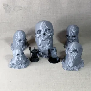 Описание картинки Террейн "Каменные черепа" от Brother Ork по цене 1 300руб | Свободный Рынок Миниатюр - СРМ