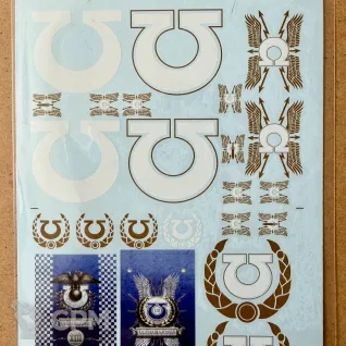 Описание картинки Ultramarines Transfer Sheet от notr3d по цене 2 000руб | Свободный Рынок Миниатюр - СРМ