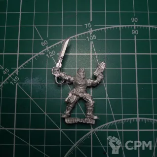 Описание картинки Catachan Officer with Power Sword от Stark Foundry по цене 330руб | Свободный Рынок Миниатюр - СРМ