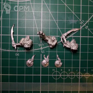 Описание картинки White Scars Bike upgrade pack от Stark Foundry по цене 495руб | Свободный Рынок Миниатюр - СРМ