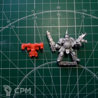 Описание картинки Plague Marine w/Chainsword and Bolter 1 (1993) от Stark Foundry по цене 355руб | Свободный Рынок Миниатюр - СРМ