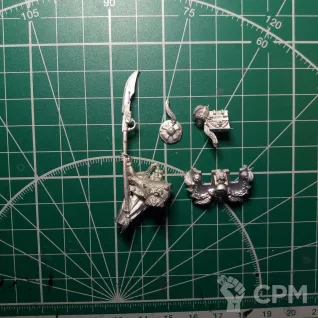 Описание картинки White Scars Bike Commander upgrade от Stark Foundry по цене 375руб | Свободный Рынок Миниатюр - СРМ