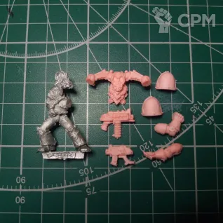 Описание картинки Chaos Space Marine 3 (1996) от Stark Foundry по цене 355руб | Свободный Рынок Миниатюр - СРМ