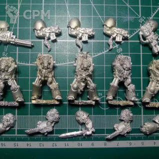 Описание картинки Wolf Guard Terminator Squad от Stark Foundry по цене 1 990руб | Свободный Рынок Миниатюр - СРМ