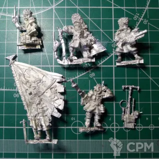 Описание картинки Vostroyan Command Squad от Stark Foundry по цене 1 755руб | Свободный Рынок Миниатюр - СРМ