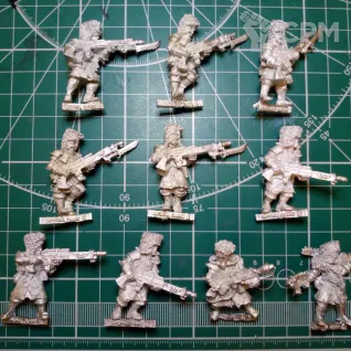 Описание картинки Vostroyan Troopers от Stark Foundry по цене 2 700руб | Свободный Рынок Миниатюр - СРМ