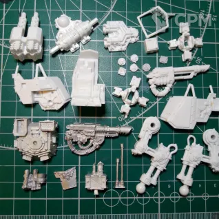 Описание картинки Steel Legion Sentinel от Stark Foundry по цене 1 285руб | Свободный Рынок Миниатюр - СРМ