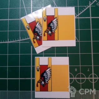 Описание картинки Blood Angels Captain banner 1 от Stark Foundry по цене 35руб | Свободный Рынок Миниатюр - СРМ