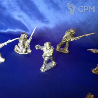 Описание картинки Русская/советская морская пехота WWI, WWII, RCW; 28 мм от Blind Pew по цене 1 350руб | Свободный Рынок Миниатюр - СРМ