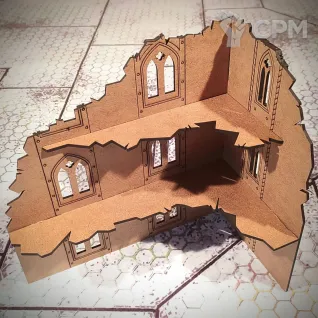 Описание картинки Руина WH40k, 9"х5"х9.5" от StudioOtolega по цене 450руб | Свободный Рынок Миниатюр - СРМ