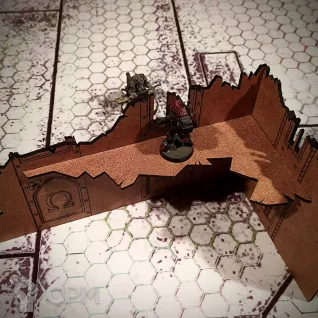Описание картинки Руина WH40k 9"х5"х5", закр 1этаж от StudioOtolega по цене 225руб | Свободный Рынок Миниатюр - СРМ