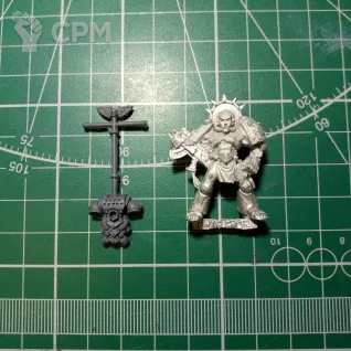 Описание картинки Blood Angels Captain (1990; bannerpack) от Stark Foundry по цене 375руб | Свободный Рынок Миниатюр - СРМ