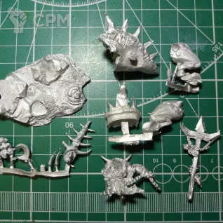 Описание картинки Skarsnik and Gobbla от Stark Foundry по цене 1 165руб | Свободный Рынок Миниатюр - СРМ