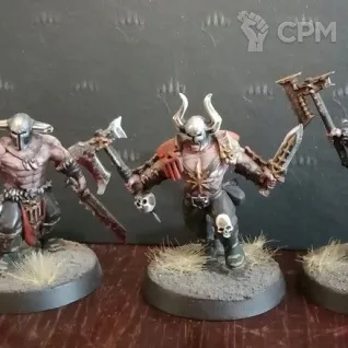 Описание картинки студийная KHORNE GOREBLADE WARBAND от Orc по цене 13 936руб | Свободный Рынок Миниатюр - СРМ