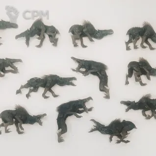 Описание картинки Kroot hounds от oxmc по цене 120руб | Свободный Рынок Миниатюр - СРМ