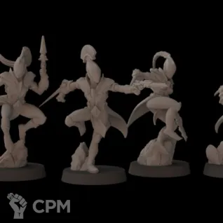 Описание картинки Harlequin Troupe(альт.) от oxmc по цене 1 000руб | Свободный Рынок Миниатюр - СРМ