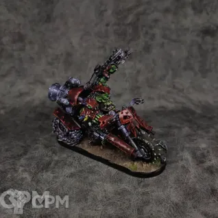Описание картинки Warboss on Warbike от Captain_Black по цене 4 000руб | Свободный Рынок Миниатюр - СРМ