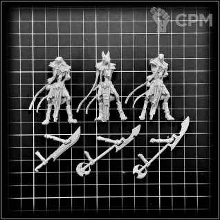 Описание картинки Tomb Kings Ushabti w/ Glaive-wielding (old ver) x3 от OldHammer Мастерская по цене 1 250руб | Свободный Рынок Миниатюр - СРМ