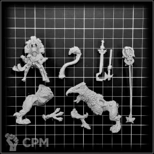 Описание картинки Emperor Karl Franz riding Deathclaw classic от OldHammer Мастерская по цене 750руб | Свободный Рынок Миниатюр - СРМ