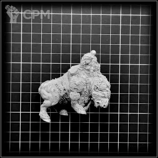 Описание картинки Moscal General on War Bull от OldHammer Мастерская по цене 1 200руб | Свободный Рынок Миниатюр - СРМ