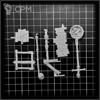 Описание картинки Gnoblar Scraplauncher classic от OldHammer Мастерская по цене 1 500руб | Свободный Рынок Миниатюр - СРМ