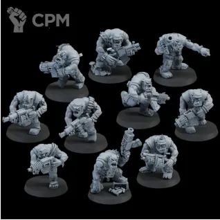 Описание картинки Ork Boyz от oxmc по цене 1 000руб | Свободный Рынок Миниатюр - СРМ