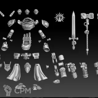 Описание картинки Nemesis Dreadknight от oxmc по цене 2 800руб | Свободный Рынок Миниатюр - СРМ