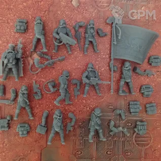 Описание картинки GrimGuard Ironclads от oxmc по цене 1 000руб | Свободный Рынок Миниатюр - СРМ