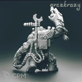 Описание картинки Ork Mek от oxmc по цене 350руб | Свободный Рынок Миниатюр - СРМ