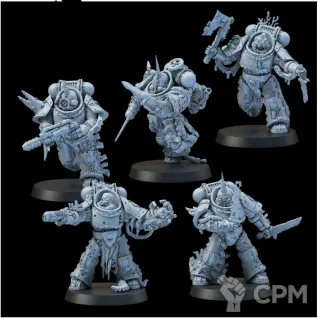 Описание картинки Plague Marines от oxmc по цене 1 700руб | Свободный Рынок Миниатюр - СРМ