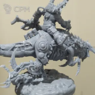 Описание картинки BeastBoss on Squigosaur от Мастерская 3D Gia по цене 1 470руб | Свободный Рынок Миниатюр - СРМ