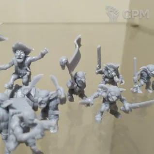 Описание картинки Гоблины пираты (Gretchin) от Мастерская 3D Gia по цене 945руб | Свободный Рынок Миниатюр - СРМ