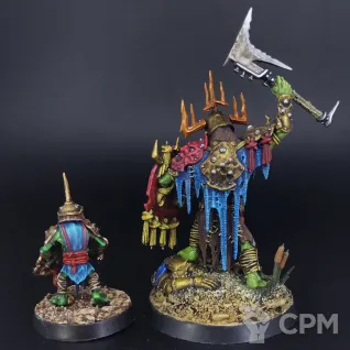 Описание картинки Kruleboyz killaboss with stab-grot от grap84 по цене 3 000руб | Свободный Рынок Миниатюр - СРМ