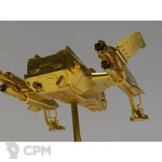 Описание картинки Legio Custodes Orion Assault Dropship от Studio Cockatoo по цене 12 100руб | Свободный Рынок Миниатюр - СРМ
