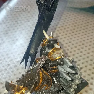Описание картинки Warhammer Battle Standard Bearer Warriors of Chaos от Tiran по цене 5 000руб | Свободный Рынок Миниатюр - СРМ