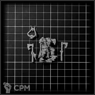Описание картинки Champion of Chaos with Additional Hand Weapon от OldHammer Мастерская по цене 350руб | Свободный Рынок Миниатюр - СРМ