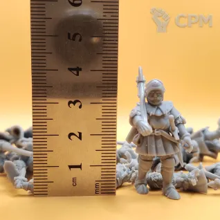 Описание картинки Gallian knights on foot от PocketSized Prints по цене 1 430руб | Свободный Рынок Миниатюр - СРМ
