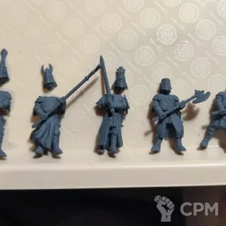 Описание картинки Knights Of The Realm On Foot 2 от Inkuro по цене 750руб | Свободный Рынок Миниатюр - СРМ