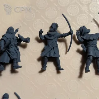 Описание картинки Peasant Bowmen от Inkuro по цене 1 000руб | Свободный Рынок Миниатюр - СРМ